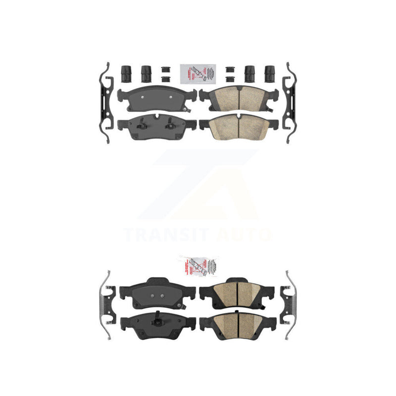 AmeriBRAKES KNF-100402 Disc Brake Pad for 2011-2022 Jeep Grand Cherokee WK, Dodge Durango, Jeep Grand Cherokee - Front and Rear