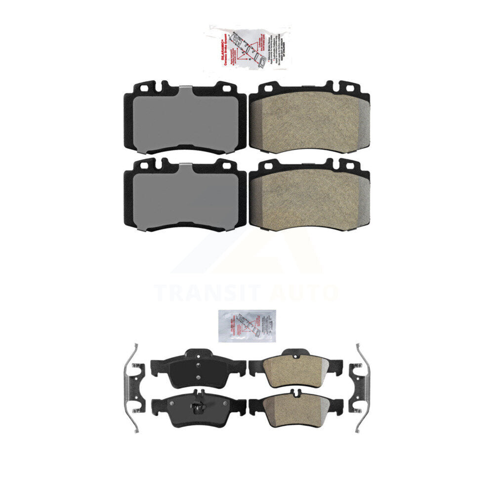 AmeriBRAKES KNF-100421 Disc Brake Pad for 2003-2012 Mercedes-Benz CLS550, Mercedes-Benz E350 and More - Front and Rear