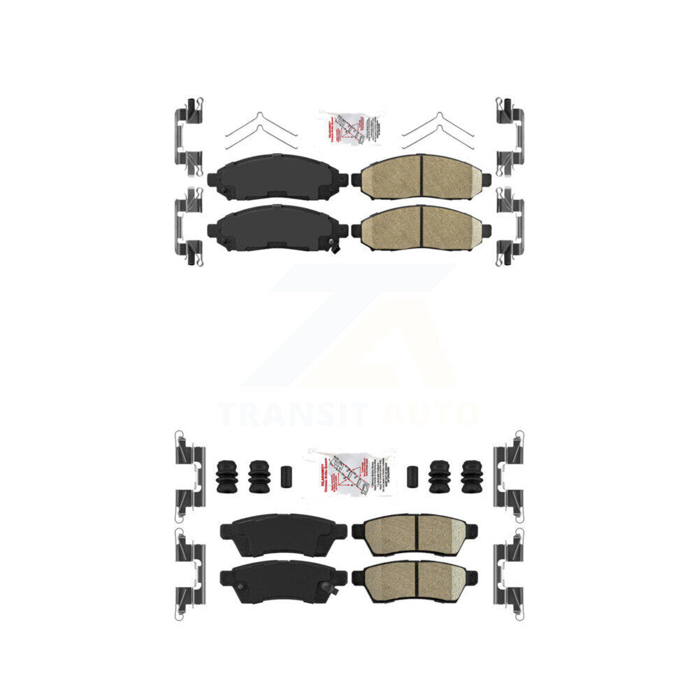 AmeriBRAKES KNF-100423 Disc Brake Pad for 2005-2023 Suzuki Equator, Nissan Xterra, Nissan Frontier - Front and Rear