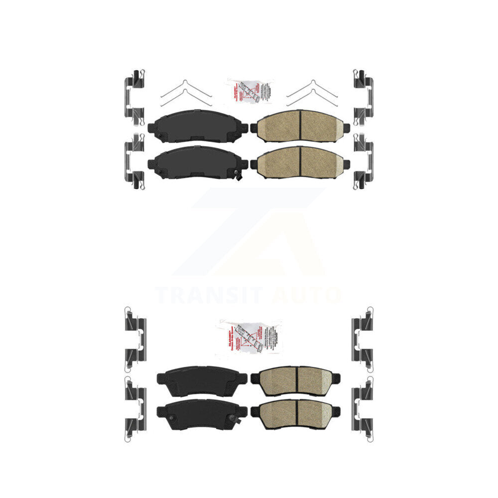 AmeriBRAKES KNF-100424 Disc Brake Pad for 2005-2023 Suzuki Equator, Nissan Xterra, Nissan Frontier - Front and Rear