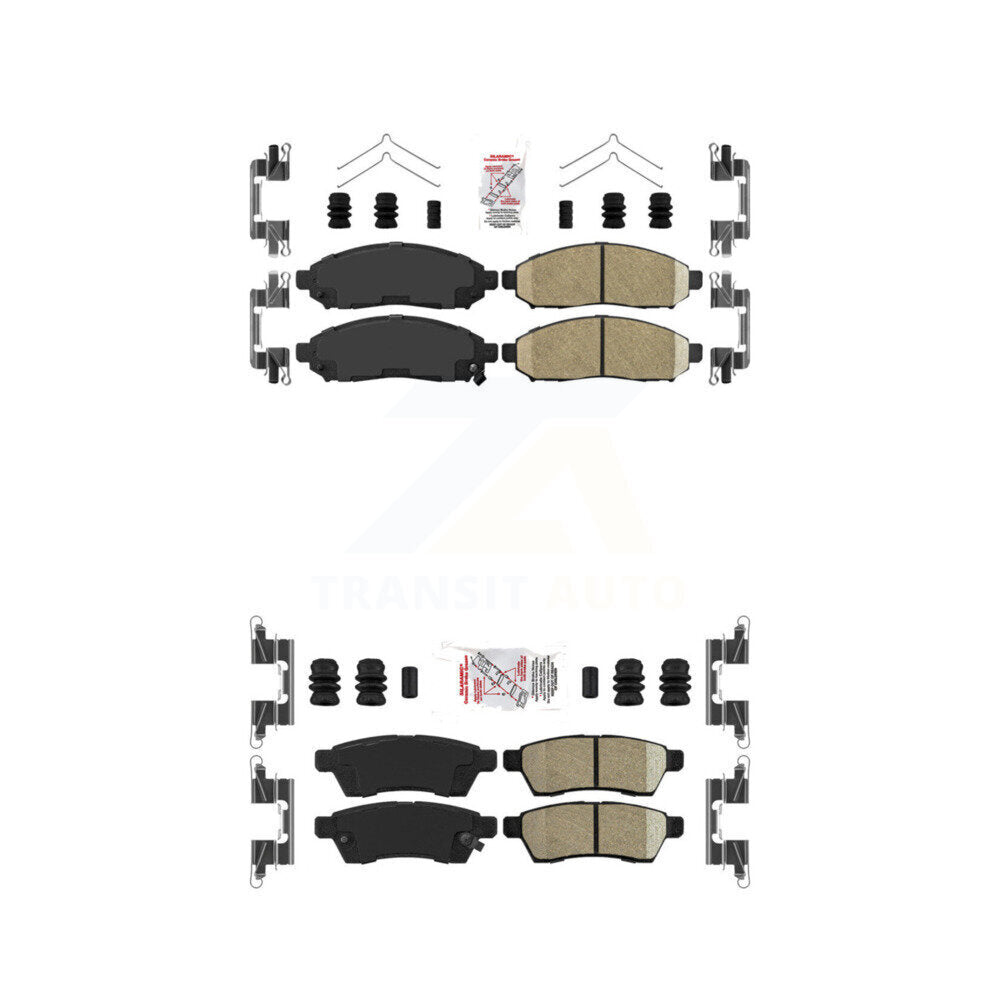 AmeriBRAKES KNF-100425 Disc Brake Pad for 2005-2023 Suzuki Equator, Nissan Xterra, Nissan Frontier - Front and Rear