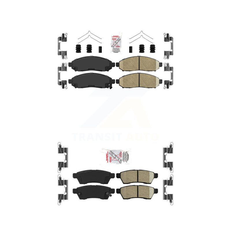 AmeriBRAKES KNF-100426 Disc Brake Pad for 2005-2023 Suzuki Equator, Nissan Xterra, Nissan Frontier - Front and Rear