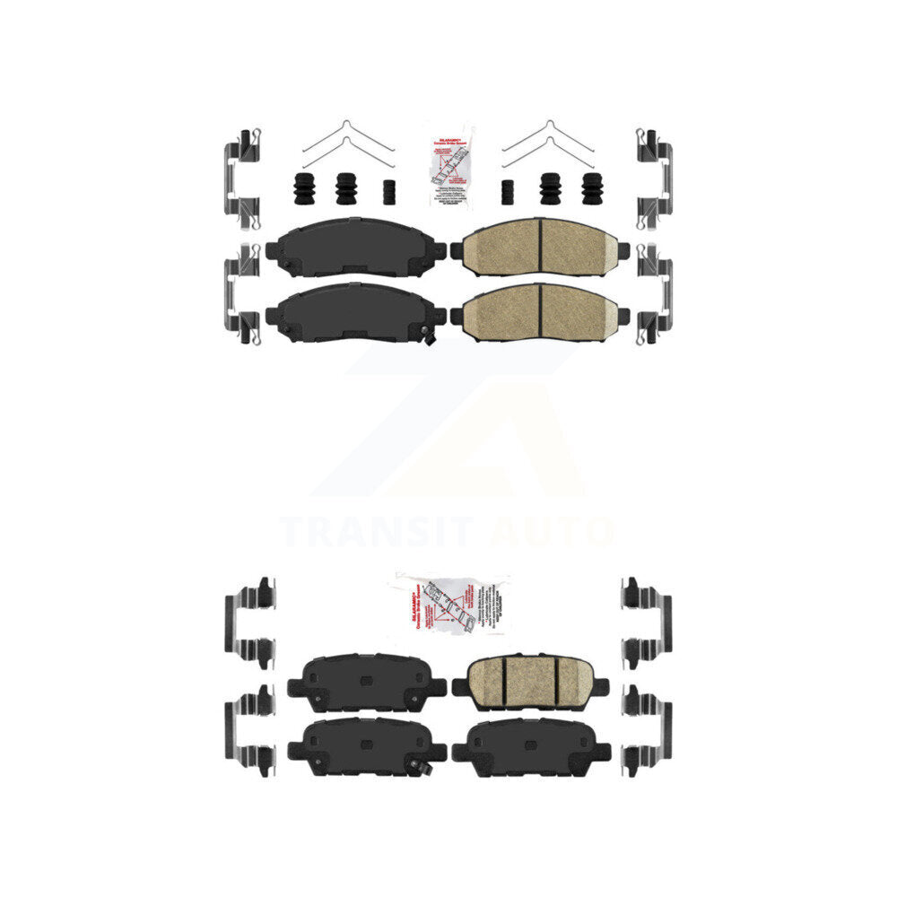 AmeriBRAKES KNF-100430 Disc Brake Pad for 2011-2015 Nissan LEAF - Front and Rear
