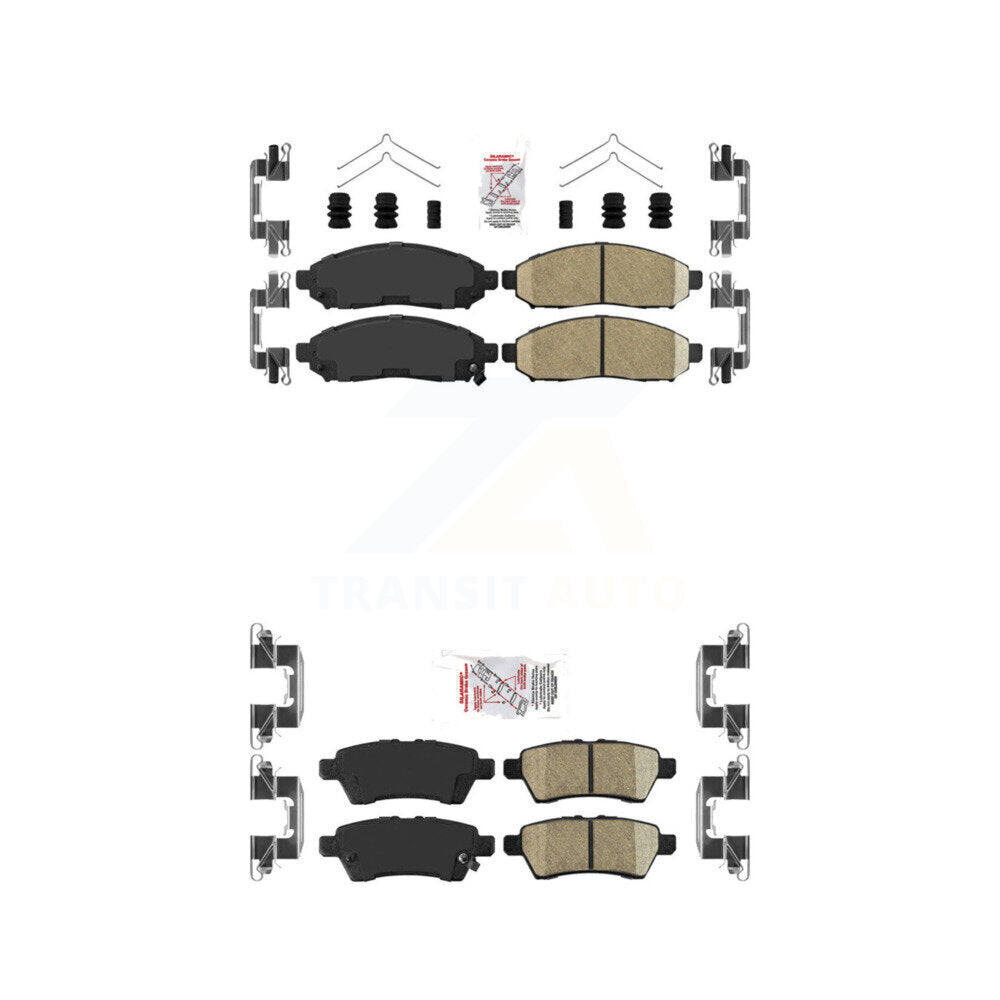 AmeriBRAKES KNF-100436 Disc Brake Pad for 2004-2012 Nissan Pathfinder, Nissan Xterra - Front and Rear