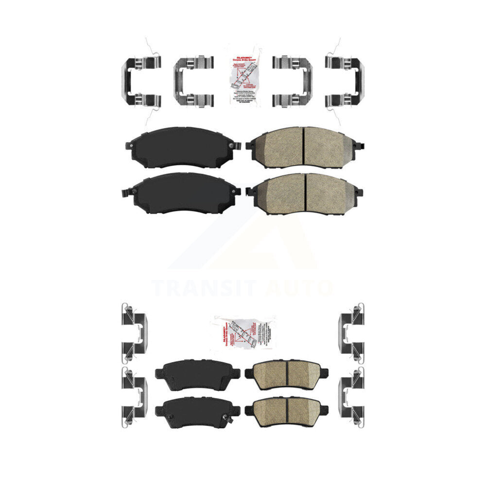 AmeriBRAKES KNF-100437 Disc Brake Pad for 2008-2012 Nissan Pathfinder - Front and Rear