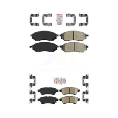 AmeriBRAKES KNF-100437 Disc Brake Pad for 2008-2012 Nissan Pathfinder - Front and Rear