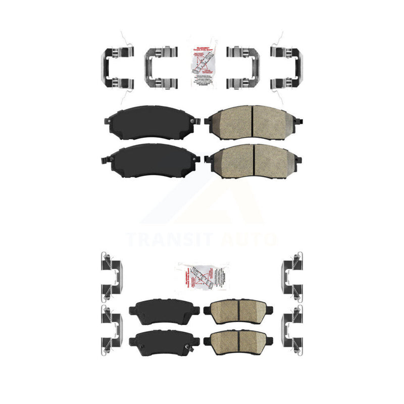 AmeriBRAKES KNF-100437 Disc Brake Pad for 2008-2012 Nissan Pathfinder - Front and Rear