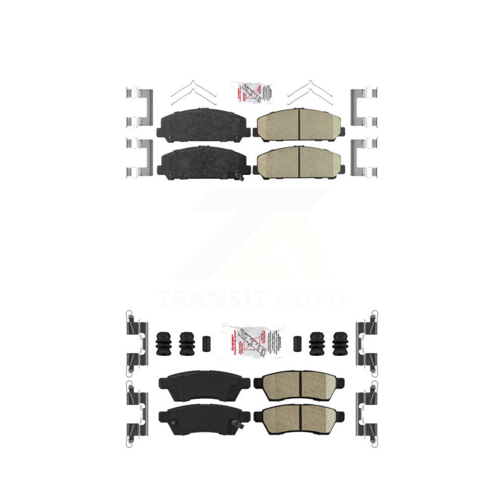 AmeriBRAKES KNF-100440 Disc Brake Pad for 2011-2012 Suzuki Equator - Front and Rear