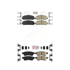 AmeriBRAKES KNF-100440 Disc Brake Pad for 2011-2012 Suzuki Equator - Front and Rear