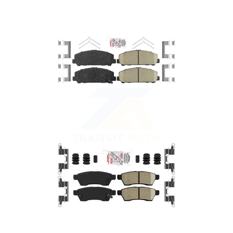 AmeriBRAKES KNF-100440 Disc Brake Pad for 2011-2012 Suzuki Equator - Front and Rear