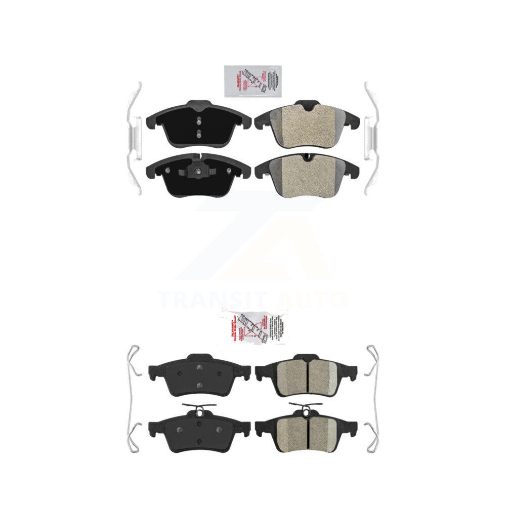 AmeriBRAKES KNF-100442 Disc Brake Pad for 2005-2013 Jaguar XF, Volvo S40 and More - Front and Rear