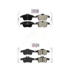 AmeriBRAKES KNF-100442 Disc Brake Pad for 2005-2013 Jaguar XF, Volvo S40 and More - Front and Rear