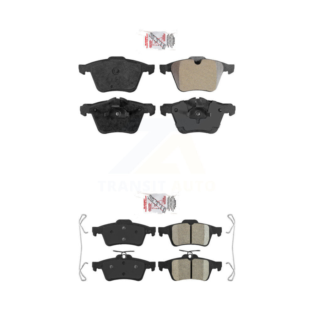 AmeriBRAKES KNF-100445 Disc Brake Pad for 2006-2016 Jaguar XJ, Jaguar XF and More - Front and Rear