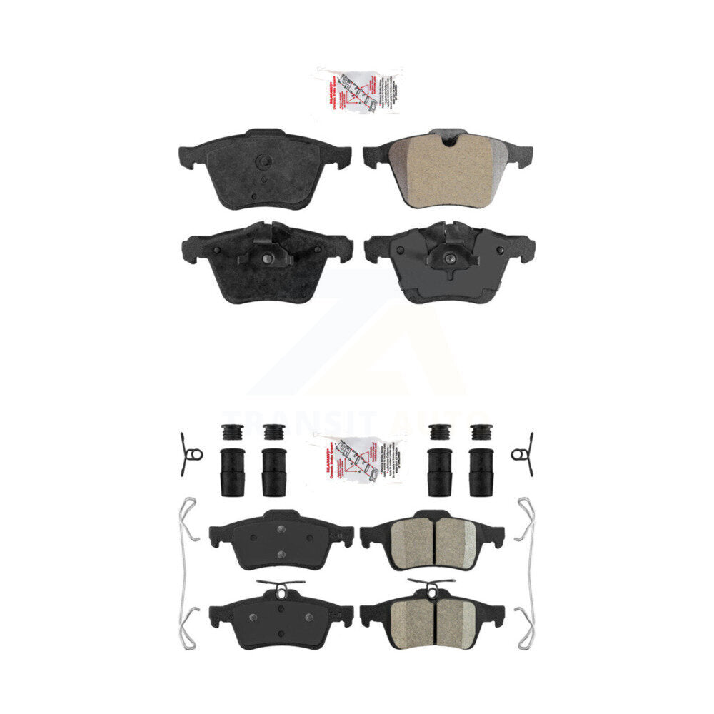 AmeriBRAKES KNF-100446 Disc Brake Pad for 2006-2016 Jaguar XJ, Jaguar XF and More - Front and Rear
