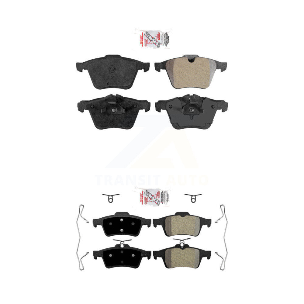 AmeriBRAKES KNF-100447 Disc Brake Pad for 2006-2016 Jaguar XJ, Jaguar XF and More - Front and Rear