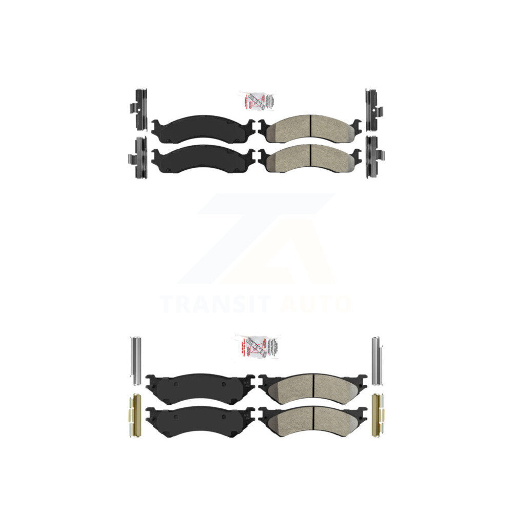 AmeriBRAKES KNF-100457 Disc Brake Pad for 1998-2007 Ford E-350 Econoline, Ford E-250 and More - Front and Rear