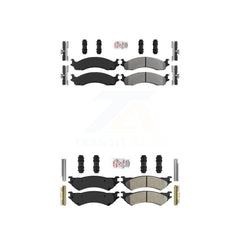 AmeriBRAKES KNF-100458 Disc Brake Pad for 1998-2007 Ford E-350 Econoline, Ford E-250 and More - Front and Rear