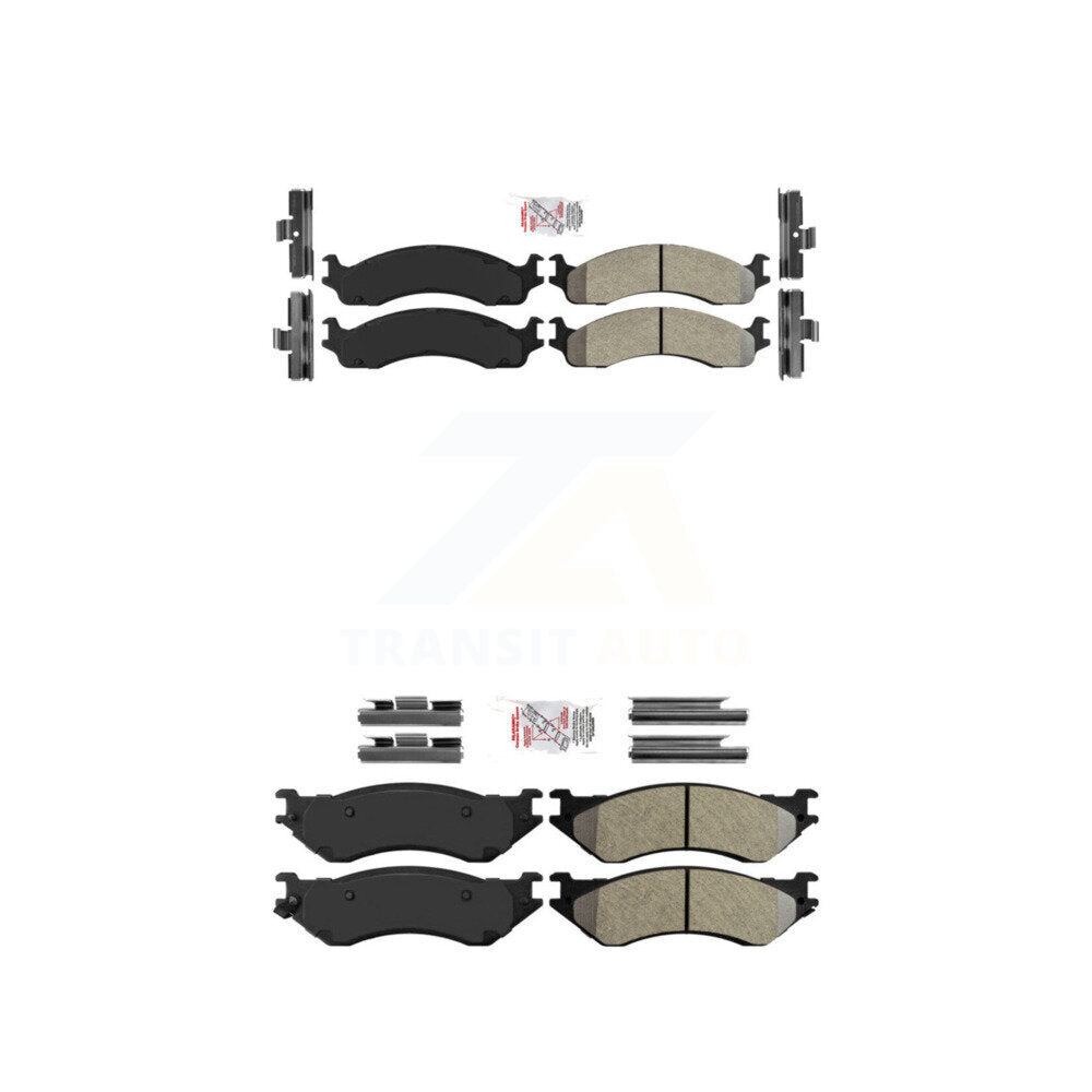 AmeriBRAKES KNF-100463 Disc Brake Pad for 2001-2002 Dodge Ram 2500, Dodge Ram 3500 - Front and Rear