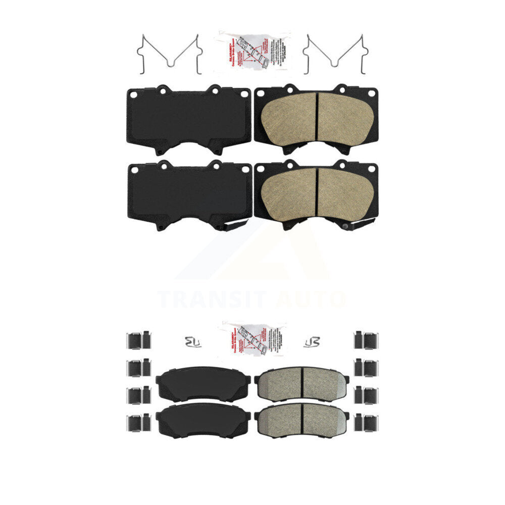 AmeriBRAKES KNF-100464 Disc Brake Pad for 2001-2023 Lexus GX460, Toyota FJ Cruiser and More - Front and Rear