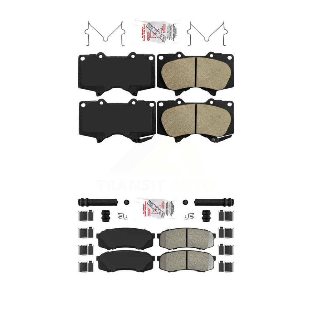 AmeriBRAKES KNF-100465 Disc Brake Pad for 2001-2023 Lexus GX460, Toyota FJ Cruiser and More - Front and Rear