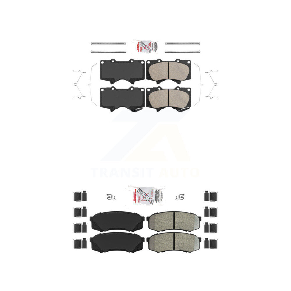 AmeriBRAKES KNF-100466 Disc Brake Pad for 2001-2023 Lexus GX460, Toyota FJ Cruiser and More - Front and Rear