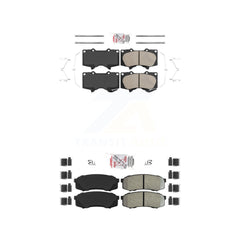 AmeriBRAKES KNF-100466 Disc Brake Pad for 2001-2023 Lexus GX460, Toyota FJ Cruiser and More - Front and Rear