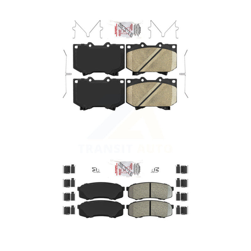 AmeriBRAKES KNF-100468 Disc Brake Pad for 2001-2003 Toyota Sequoia - Front and Rear