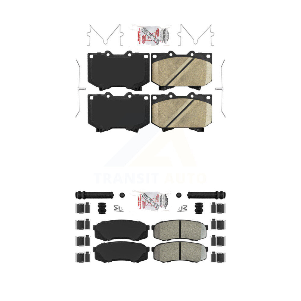 AmeriBRAKES KNF-100469 Disc Brake Pad for 2001-2003 Toyota Sequoia - Front and Rear