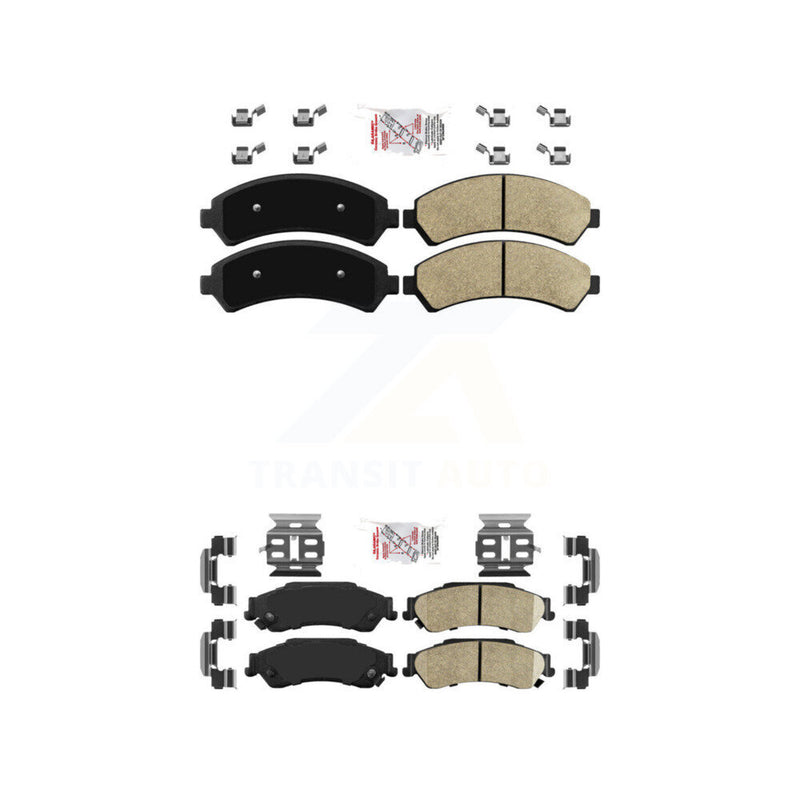 AmeriBRAKES KNF-100480 Disc Brake Pad for 1997-2005 Chevrolet S10, GMC Sonoma and More - Front and Rear