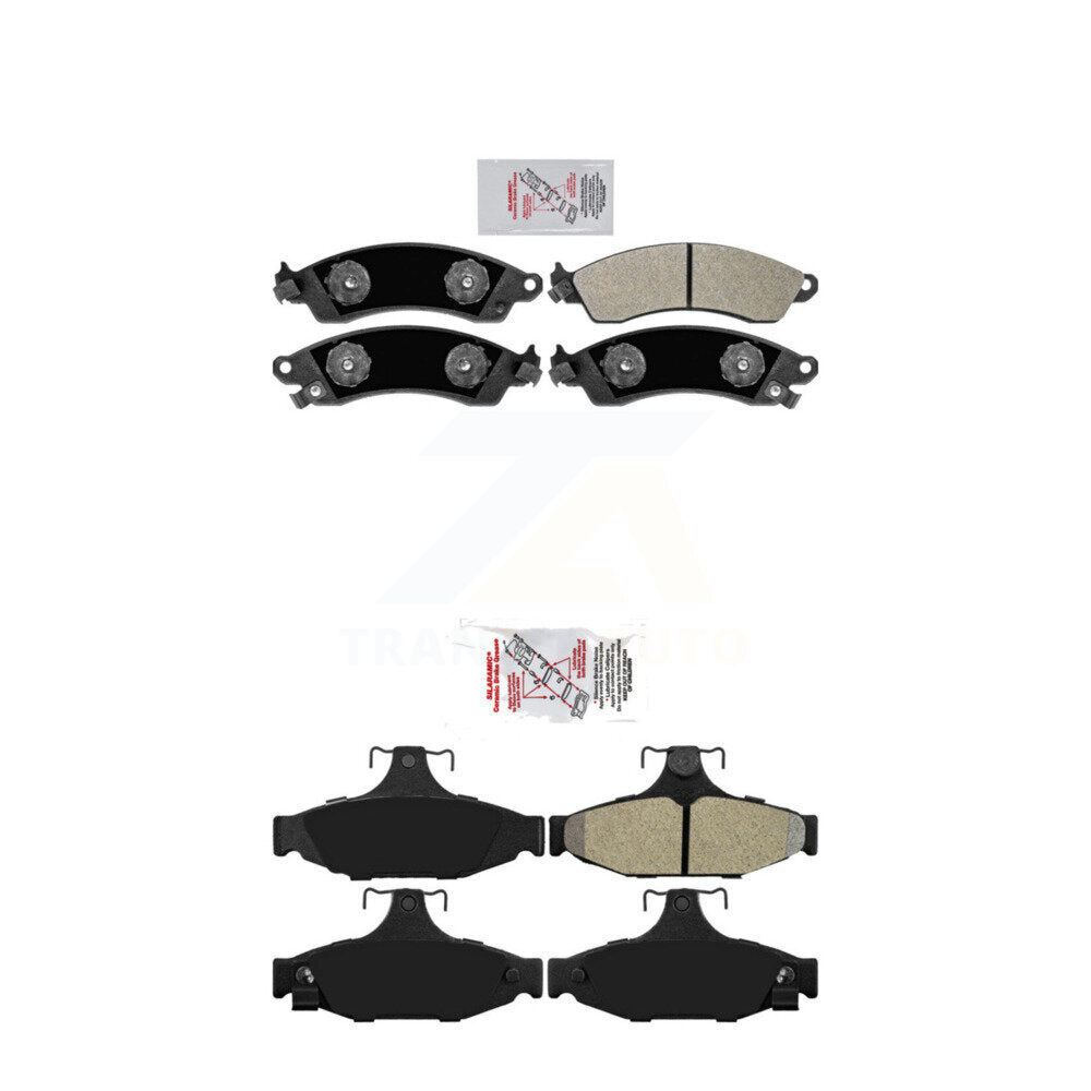 AmeriBRAKES KNF-100481 Disc Brake Pad for 1988-1996 Chevrolet Camaro, Chevrolet Corvette, Pontiac Firebird - Front and Rear