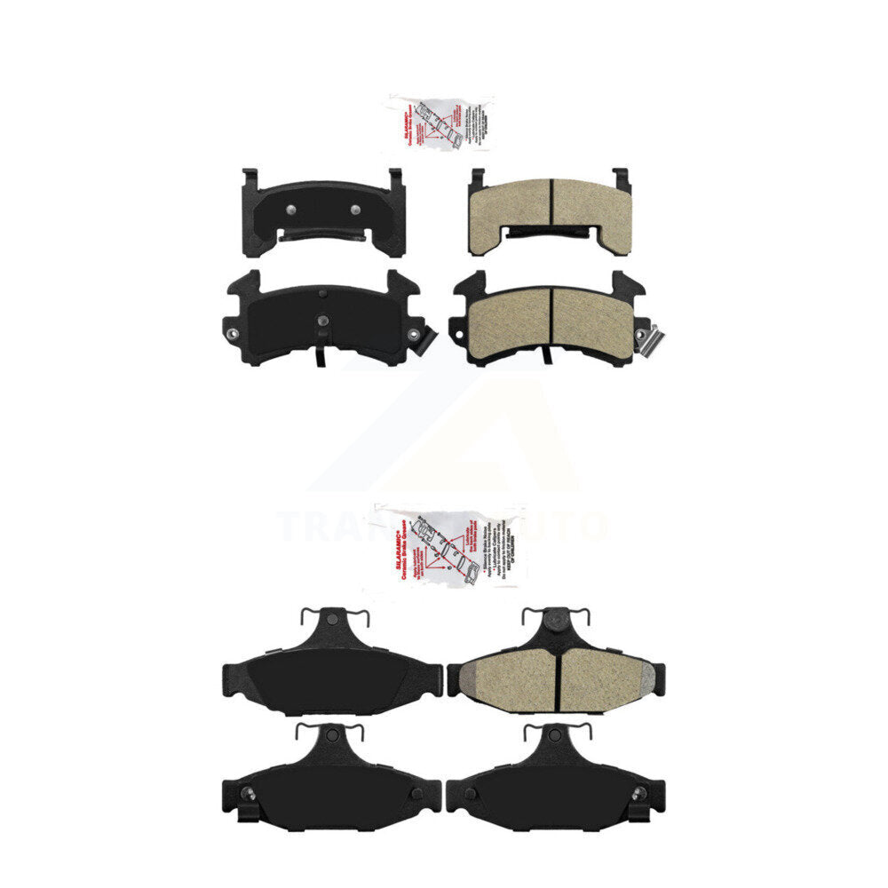 AmeriBRAKES KNF-100482 Disc Brake Pad for 1989-1992 Chevrolet Camaro - Front and Rear