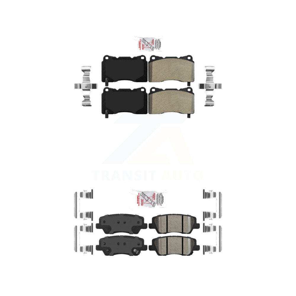 AmeriBRAKES KNF-100484 Disc Brake Pad for 2013-2016 Cadillac CTS, Cadillac ATS - Front and Rear