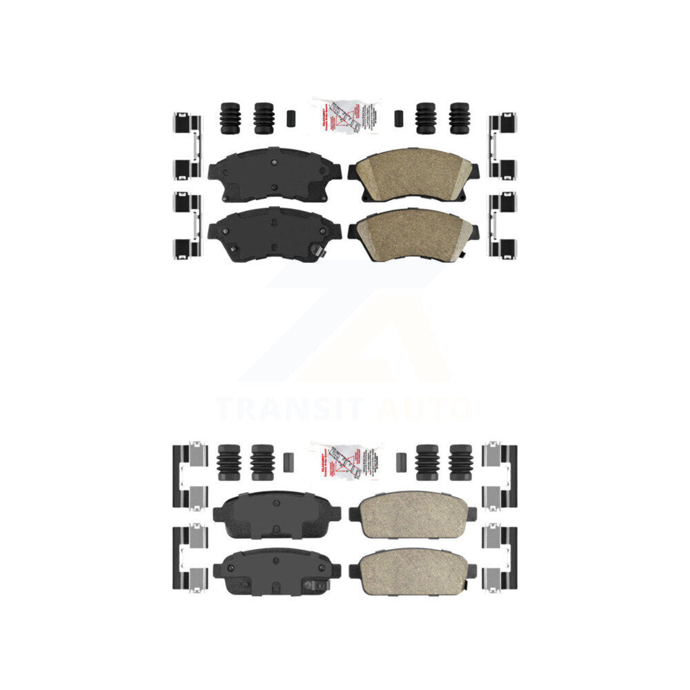 AmeriBRAKES KNF-100488 Disc Brake Pad for 2011-2017 Chevrolet Cruze Limited, Chevrolet Cruze, Chevrolet Sonic - Front and Rear