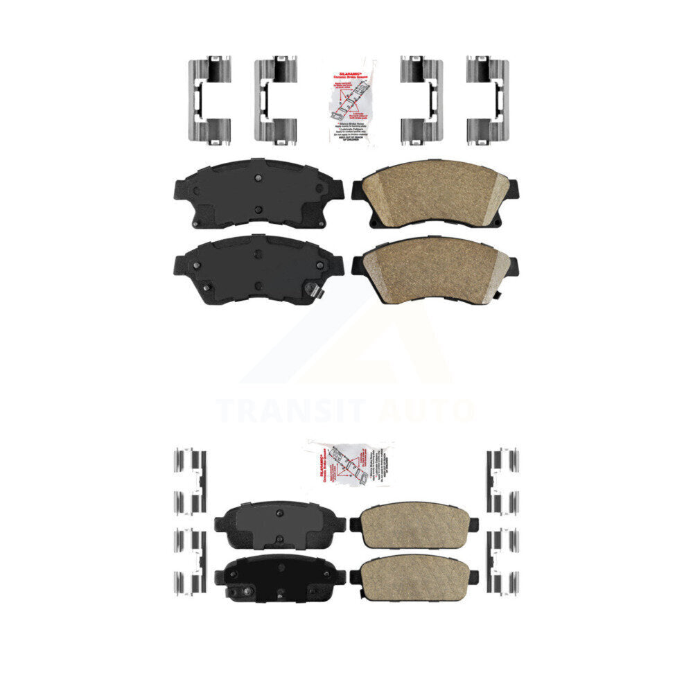 AmeriBRAKES KNF-100489 Disc Brake Pad for 2011-2017 Chevrolet Cruze Limited, Chevrolet Cruze, Chevrolet Sonic - Front and Rear
