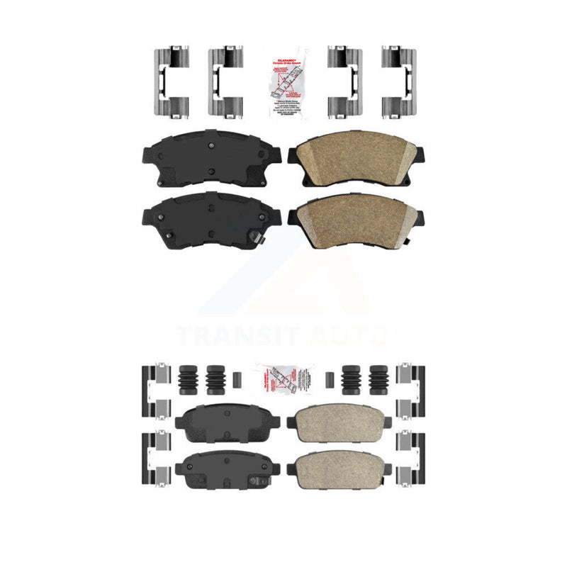 AmeriBRAKES KNF-100490 Disc Brake Pad for 2011-2017 Chevrolet Cruze Limited, Chevrolet Cruze, Chevrolet Sonic - Front and Rear
