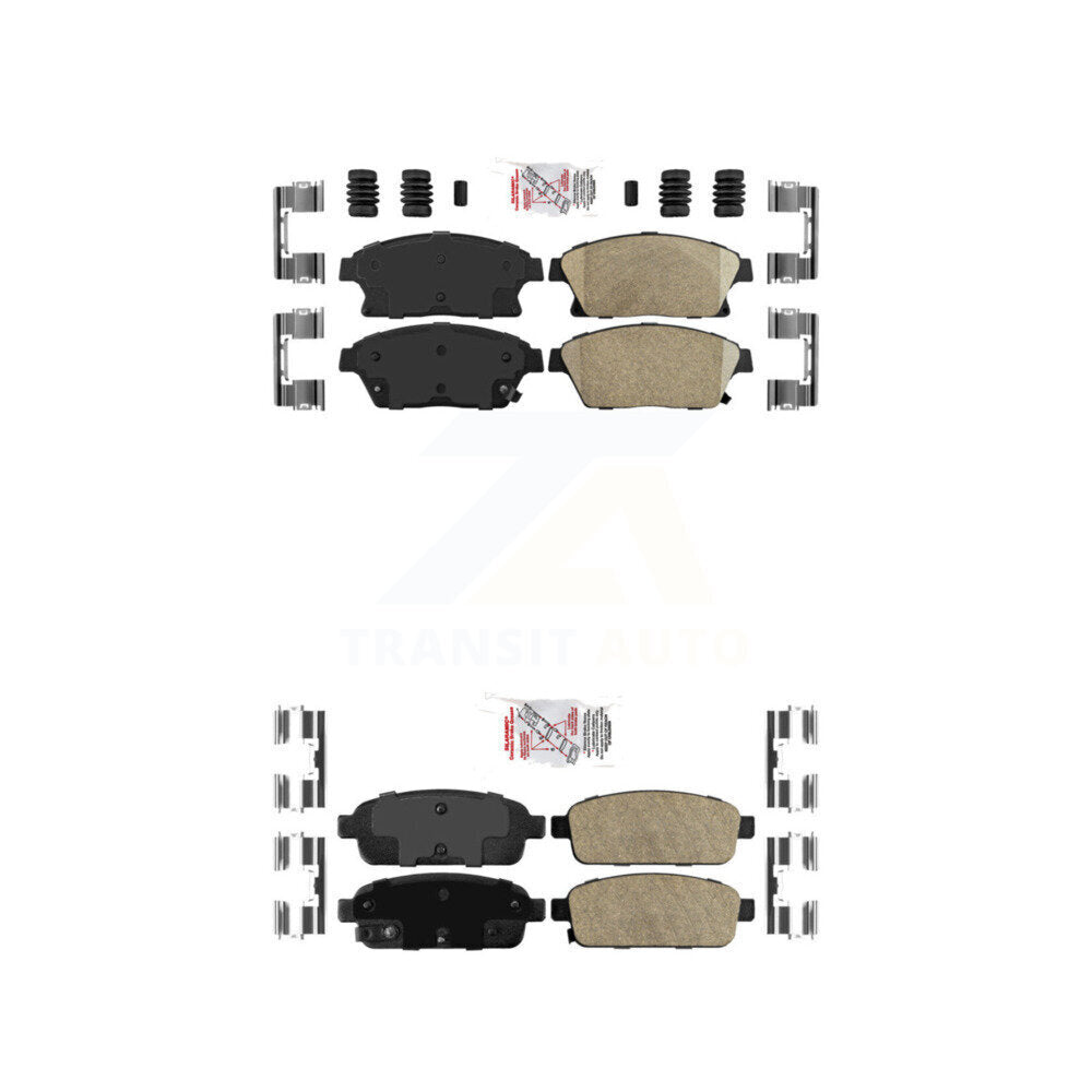 AmeriBRAKES KNF-100491 Disc Brake Pad for 2011-2017 Chevrolet Cruze, Buick Encore and More - Front and Rear