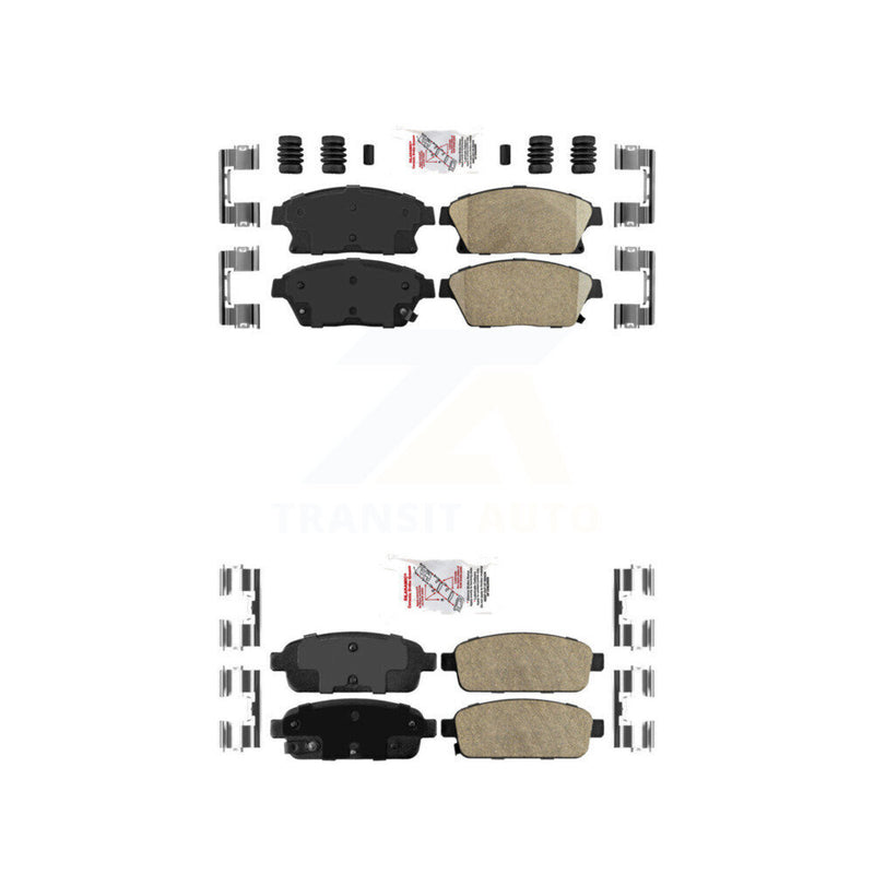 AmeriBRAKES KNF-100491 Disc Brake Pad for 2011-2017 Chevrolet Cruze, Buick Encore and More - Front and Rear