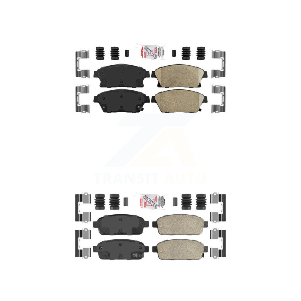 AmeriBRAKES KNF-100492 Disc Brake Pad for 2011-2017 Chevrolet Cruze, Buick Encore and More - Front and Rear