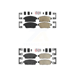 AmeriBRAKES KNF-100492 Disc Brake Pad for 2011-2017 Chevrolet Cruze, Buick Encore and More - Front and Rear