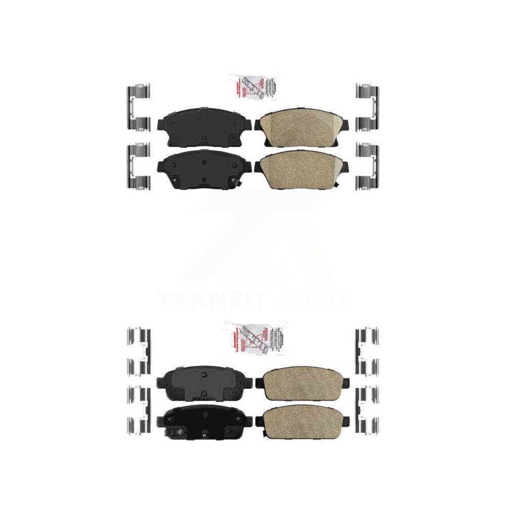 AmeriBRAKES KNF-100493 Disc Brake Pad for 2011-2017 Chevrolet Cruze, Buick Encore and More - Front and Rear