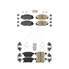 AmeriBRAKES KNF-100497 Disc Brake Pad for 2009-2018 Toyota Corolla iM, Scion iM and More - Front and Rear