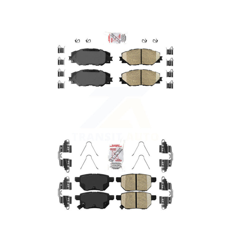 AmeriBRAKES KNF-100497 Disc Brake Pad for 2009-2018 Toyota Corolla iM, Scion iM and More - Front and Rear