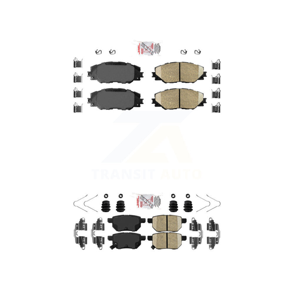 AmeriBRAKES KNF-100498 Disc Brake Pad for 2009-2018 Toyota Corolla iM, Scion iM and More - Front and Rear