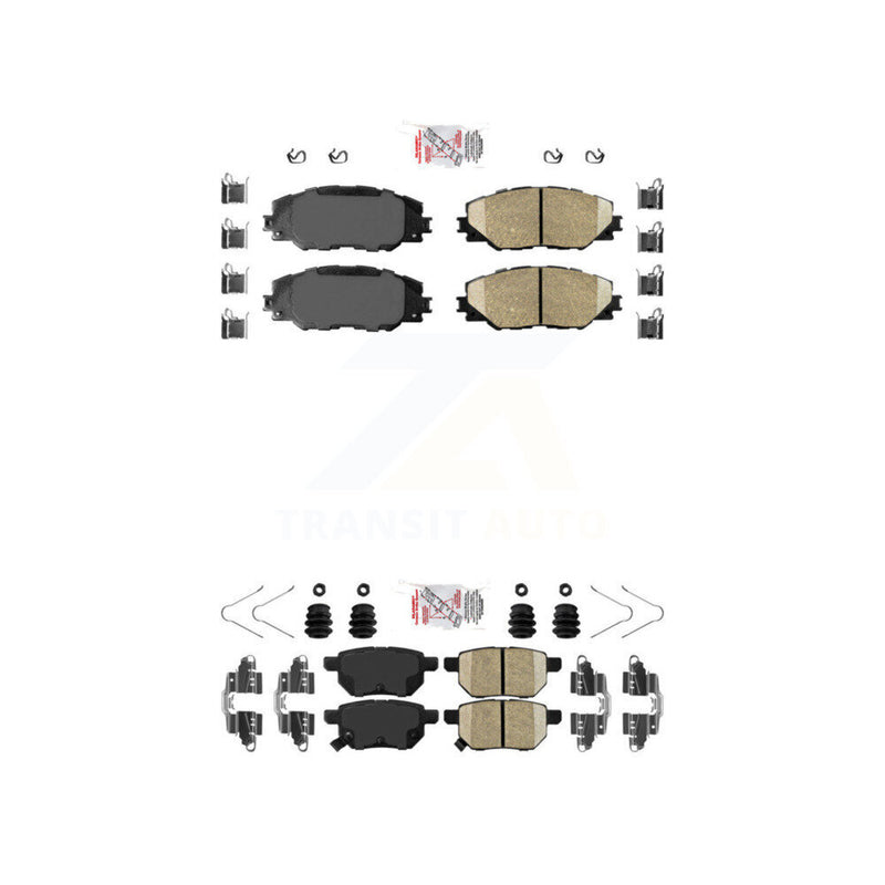 AmeriBRAKES KNF-100498 Disc Brake Pad for 2009-2018 Toyota Corolla iM, Scion iM and More - Front and Rear