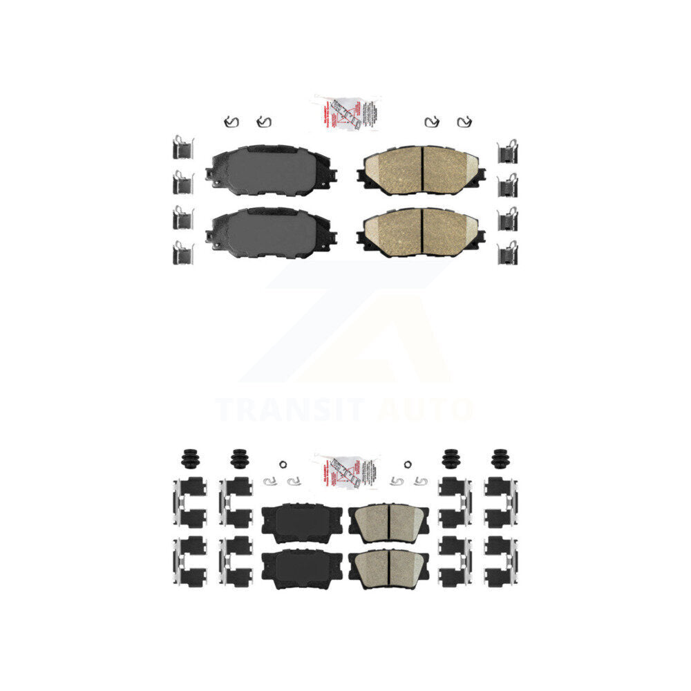AmeriBRAKES KNF-100500 Disc Brake Pad for 2006-2018 Toyota RAV4, Pontiac Vibe, Toyota Matrix - Front and Rear
