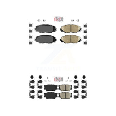 AmeriBRAKES KNF-100500 Disc Brake Pad for 2006-2018 Toyota RAV4, Pontiac Vibe, Toyota Matrix - Front and Rear