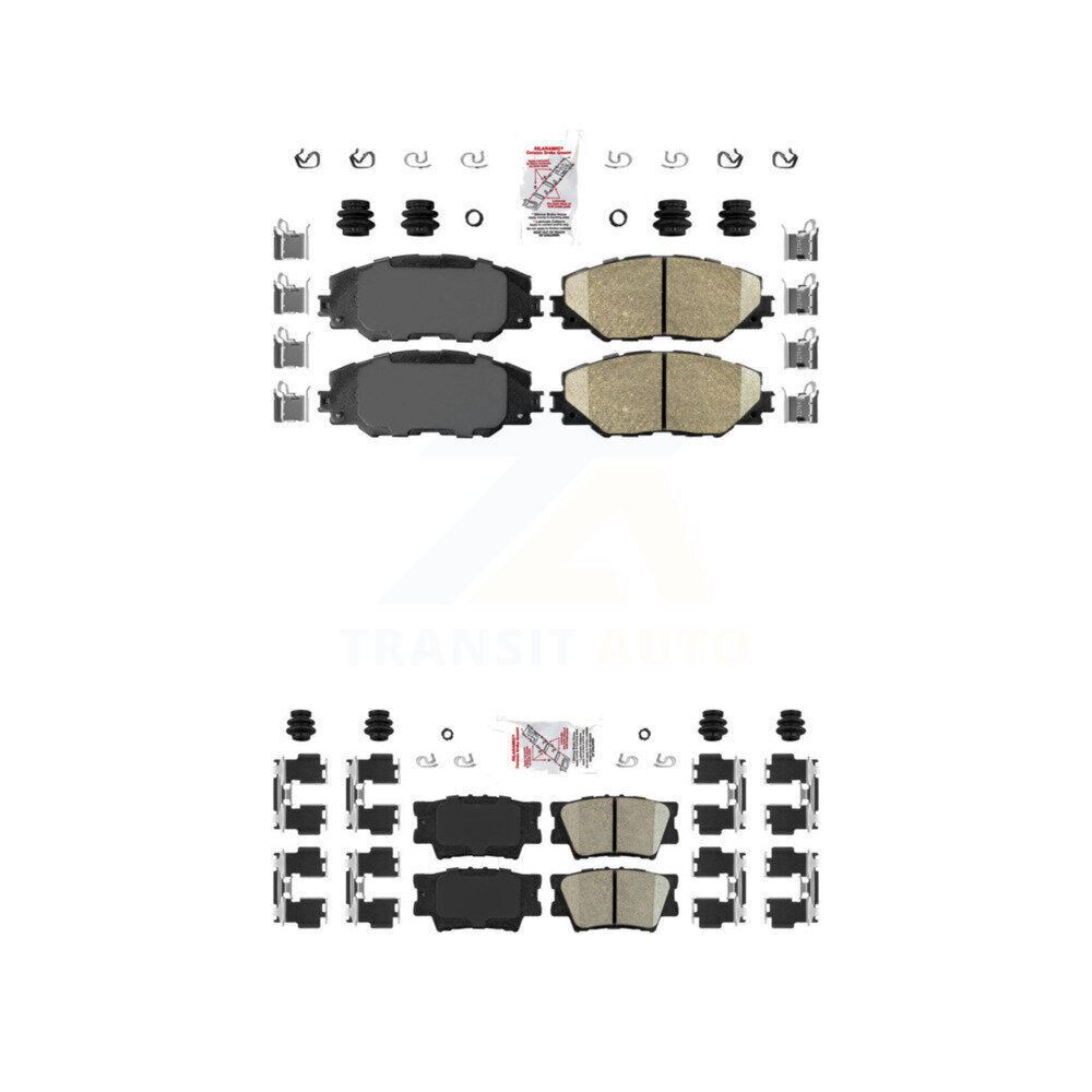 AmeriBRAKES KNF-100504 Disc Brake Pad for 2006-2018 Toyota RAV4, Pontiac Vibe, Toyota Matrix - Front and Rear
