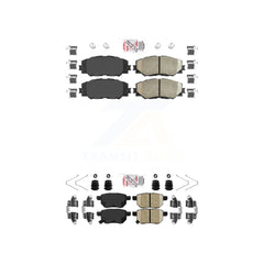 AmeriBRAKES KNF-100506 Disc Brake Pad for 2008-2019 Toyota Corolla, Toyota Matrix and More - Front and Rear