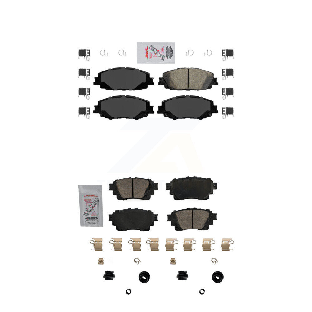 AmeriBRAKES KNF-100507 Disc Brake Pad for 2019-2025 Toyota Corolla - Front and Rear