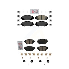 AmeriBRAKES KNF-100507 Disc Brake Pad for 2019-2025 Toyota Corolla - Front and Rear
